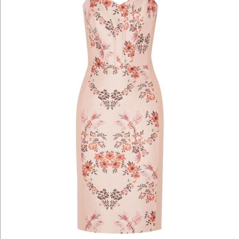 Stella McCartney Belli Floral Brocade Strapless Dress Size IT 38
